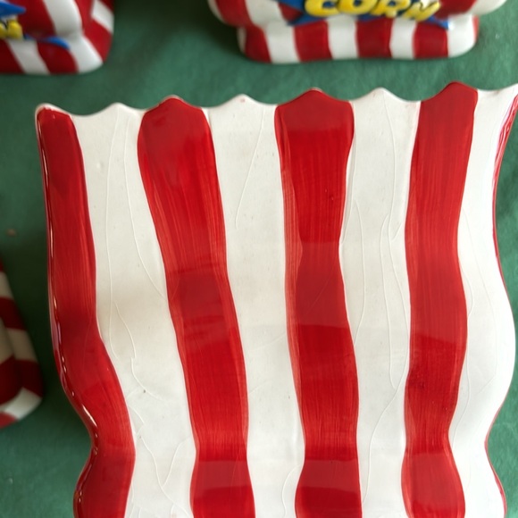 Set of 4 ceramic popcorn bowls - Picture 4 of 4